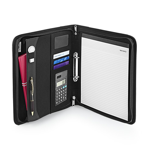 QD803 Burbank™ Deluxe Zipper Portfolio